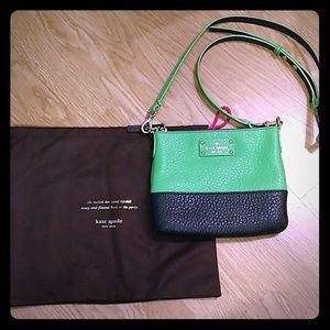 Kate Spade Green/Navy Two-Tone Crossbody